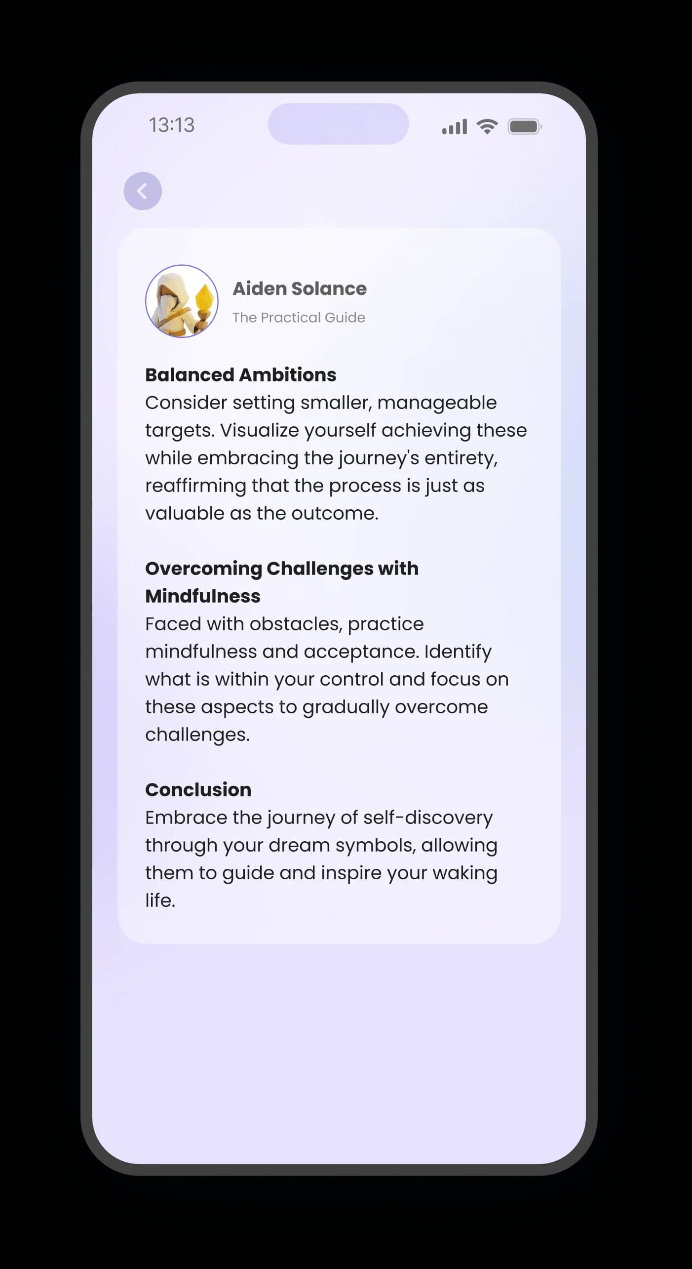 Actionable Wisdom from Dreams