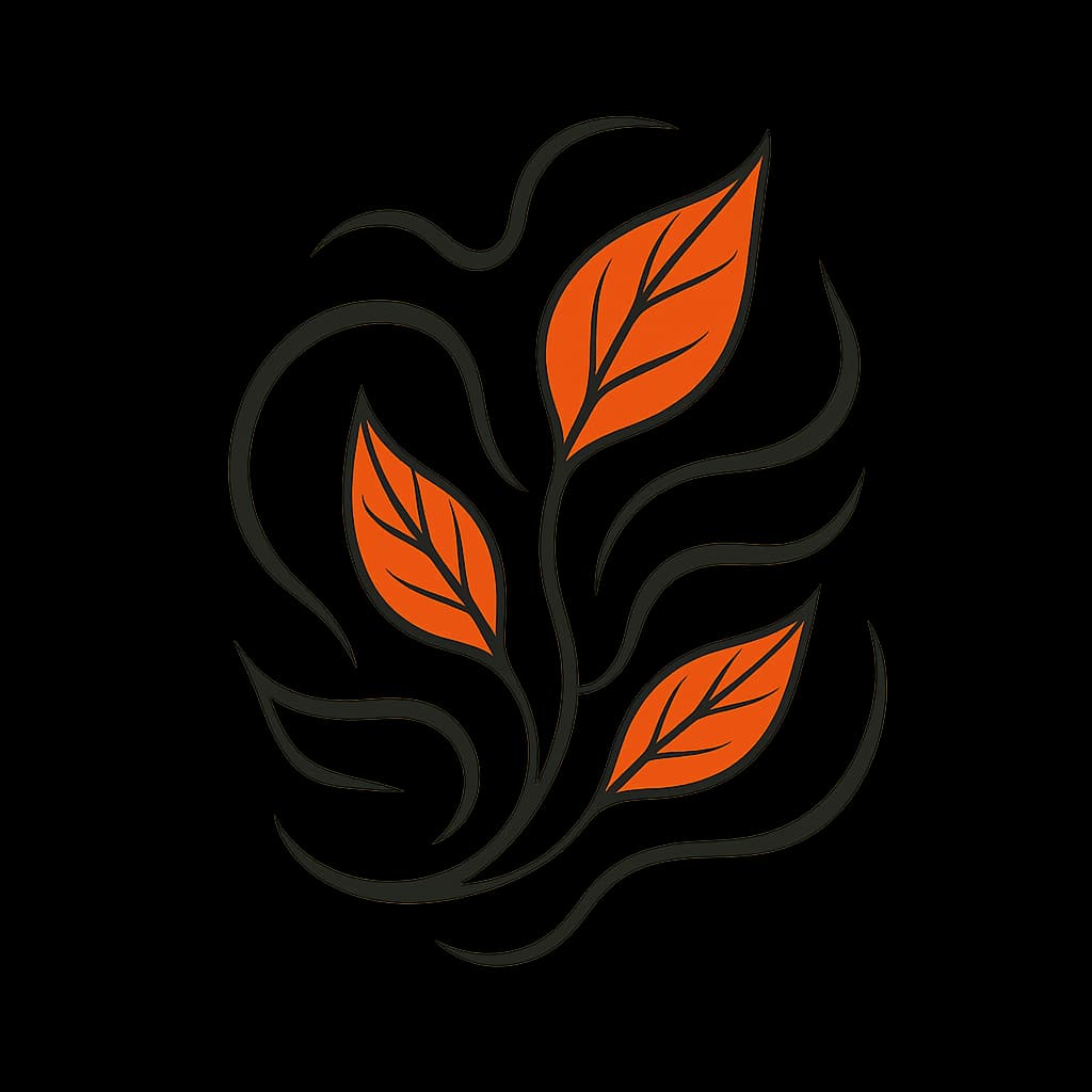 Image representing Crisp Orange-Red Leaves