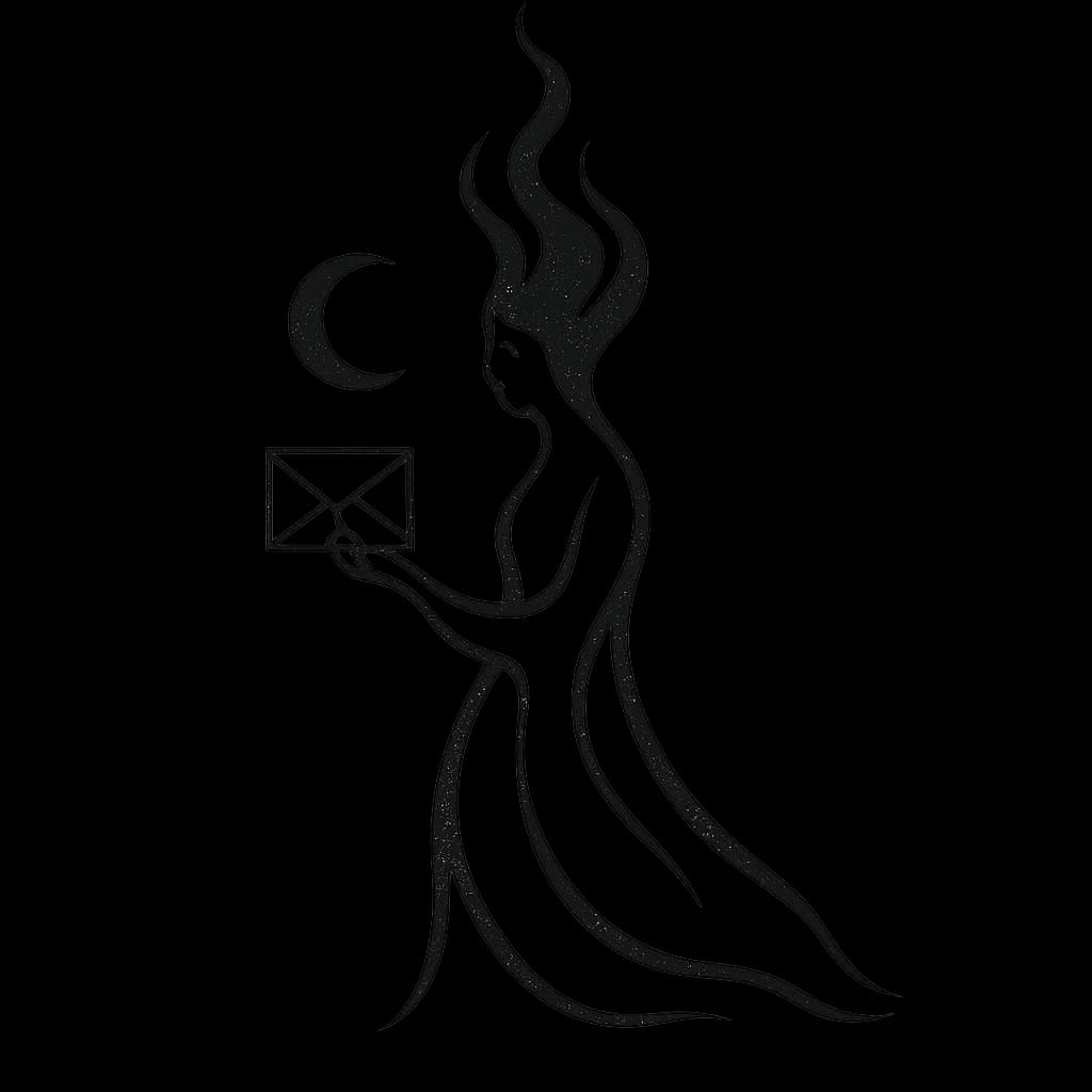 Image representing Lady with Message