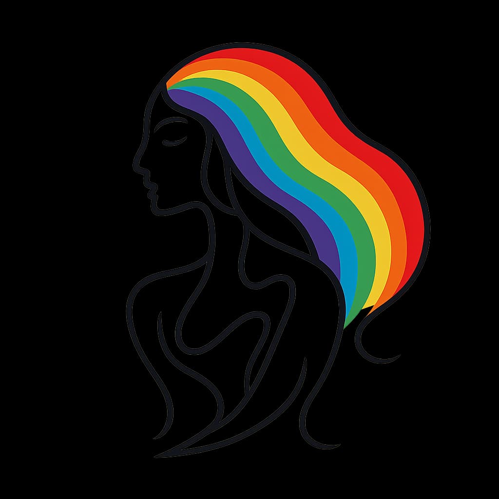 Image representing Rainbow Haired Lady