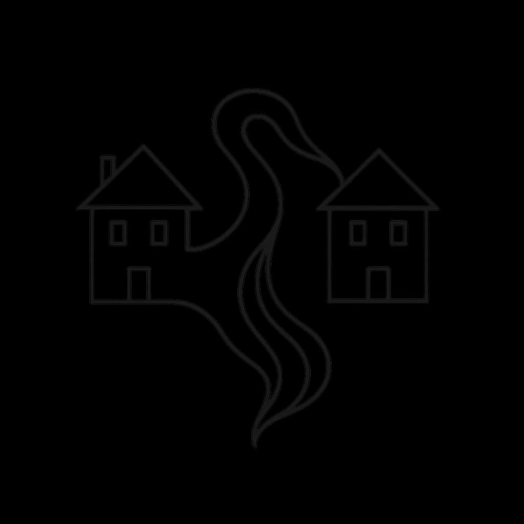 Image representing Two Houses Displacement