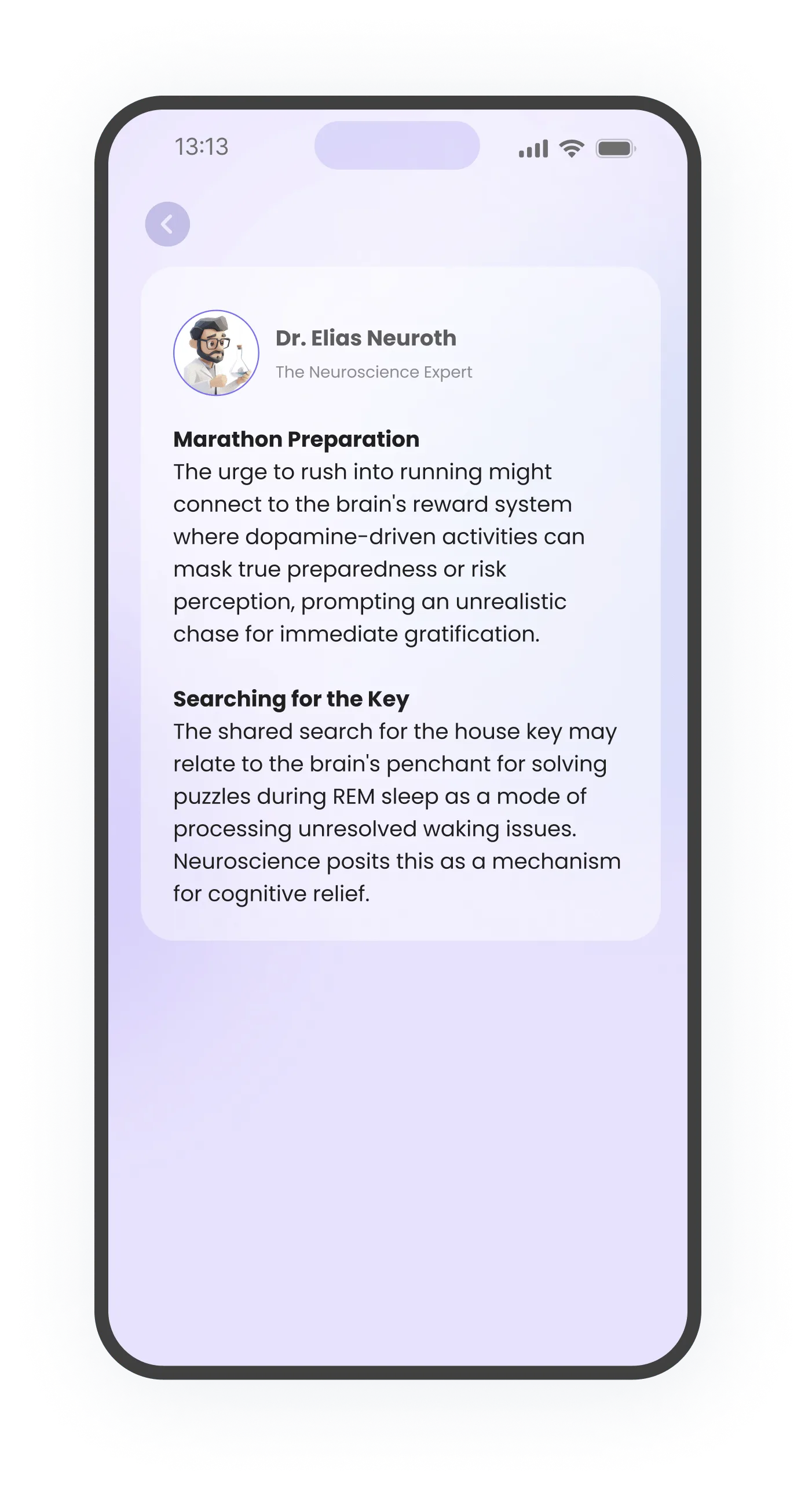 Neuroscience-Based Analysis - Gain deeper insight into your subconscious with interpretations rooted in psychology and neuroscience